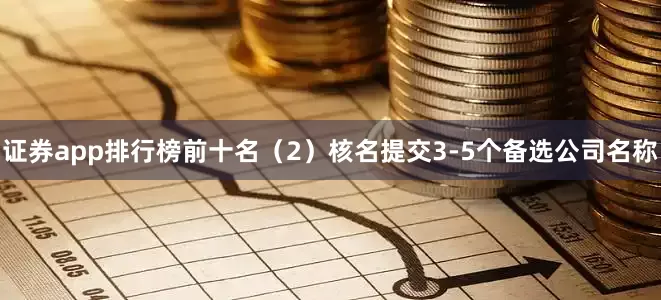证券app排行榜前十名（2）核名提交3-5个备选公司名称